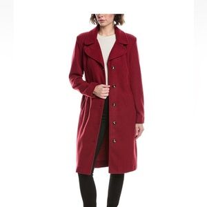CAbi RED HOT TOPPER Trench Coat LARGE NEW  IN BAG #4672